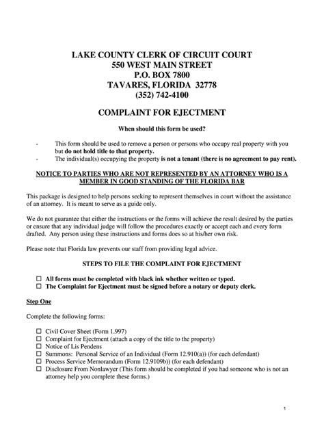 How to file an ejectment in florida.  Sign, fax and printable from PC, iPad, ...