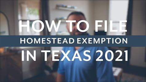 How to file for homestead in texas