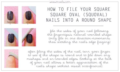How to file nails in square shape