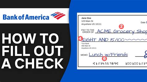 How to fill cheque in usa