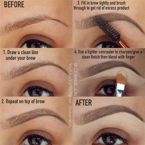 How to fill in eyebrows with pencil