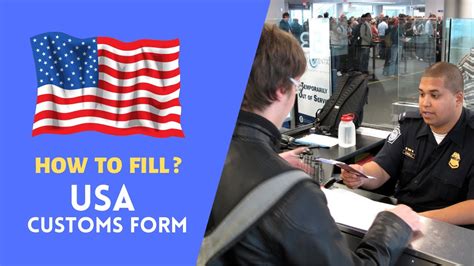 How to fill out US Customs Forms Arriving in USA in 2021 YouTube