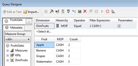 How to filter multidimensional OLAP cubes in SSRS reports