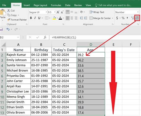 How to find ageing days in excel