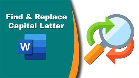How to find and replace capital letters in MS word YouTube