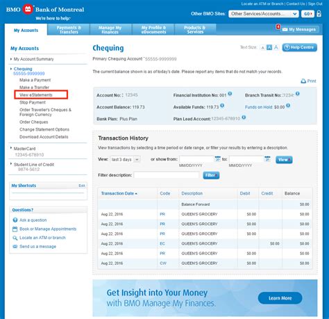 How to find bmo account number. Mar 14, 2024 · Finding your account number through BMO's online banking platform is simple and convenient. Here's how: Go to BMO's online banking website. Enter your username and password to access your account. On the account summary page, click on the account whose number you want to find. Your account number will be displayed in the account details section. 
