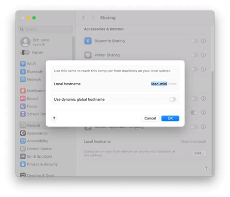 How to find computer name in mac