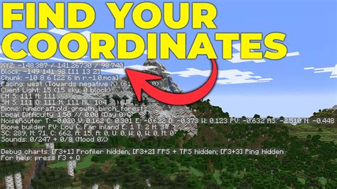 How to find coordinates in minecraft pc