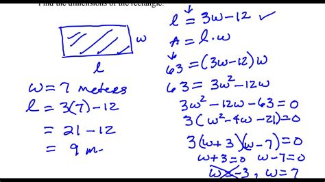 How to find dimensions in math