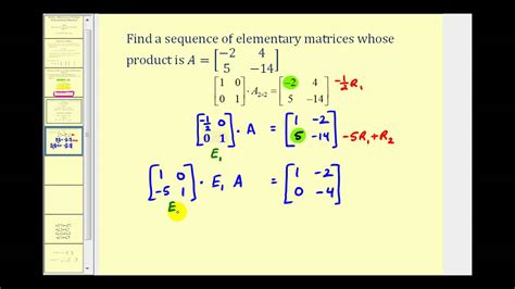 How to find elementary matrix. Things To Know About How to find elementary matrix. 
