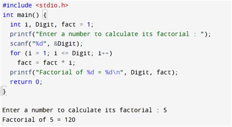 How to find factorial in c++