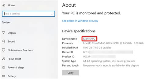 How to find hostname in windows