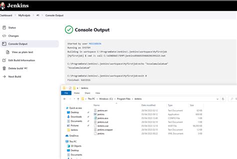 How to find jenkins workspace directory in windows.  Select the accessory yo...