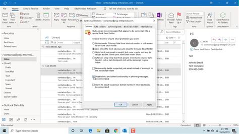 How to find junk email in outlook