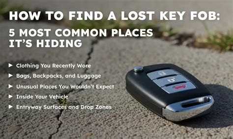 How to find key fob in car.  Check these hiding spots before calling a locksmith...