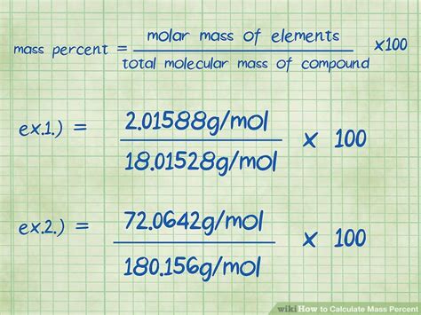 How to find mass percent in chemistry