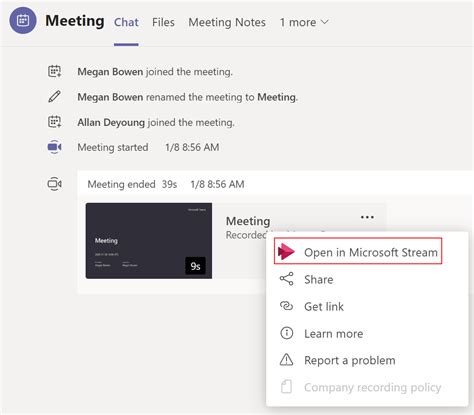 How to find meeting recordings in teams. Step 3: Find the Recording. After clicking on the meeting, you should see a list of messages and attachments related to the meeting. Look for the message that says “Meeting recording” or something similar. Click on this message to open it. Step 4: Play the Recording. Once you’ve opened the message, you should see a link to the recorded ... 