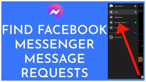 How to find message requests on facebook mobile.  Next to Chats, click...
