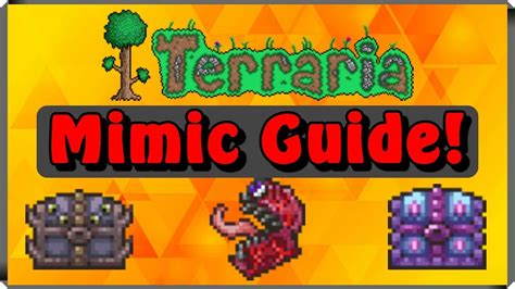 How to find mimics terraria. Find yourself a mountain, or generally a place with natural dirt walls that isn't too deep (else you'll get golden Mimics with double health). Dig down and and make a lava pit. Make several 3-high tunnels to the left and right of it. Set up Dart Traps aimed at the ground of each tunnel. Wire them to a 3 Second Timer. 