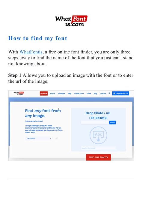 How to find my font in 3 steps with what