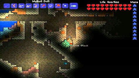 How to find mythril terraria. Mythril Ore is found throughout the Cavern layer as well as in most Hardmode Crates. It requires a pickaxe power of 110 to mine (Cobalt/Palladium pickaxe or ... 