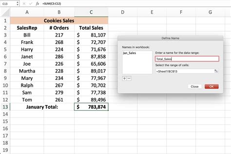 How to find named ranges in excel