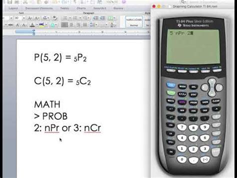 How to find ncr on ti 84. Sep 21, 2021 · Where is the nCr function on TI 84. Ncr calculator ti 84. If n is 5 and r is 3 then nCr 5. Use nPr with n 10 and r 3. Calculator calculus programs ti 84 provides a comprehensive and comprehensive pathway for students to see progress after the end of each module. To access the probability menu where you will find the permutations and ... 