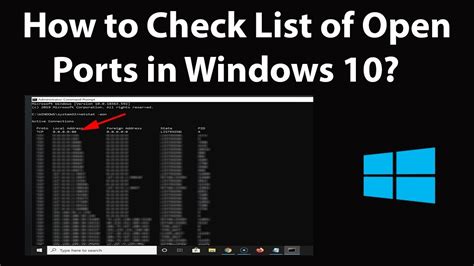 How to find open port in windows