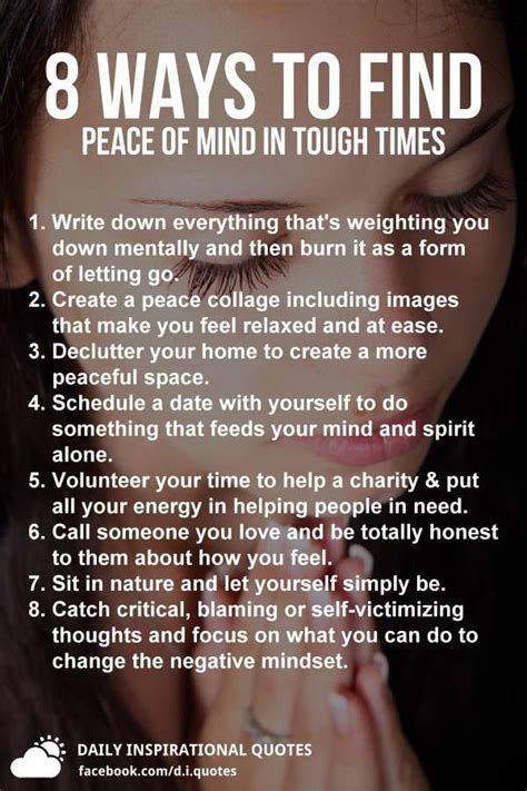 How to find peace in your mind