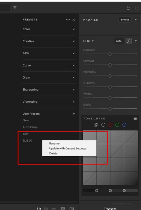 How to find presets in lightroom cc