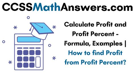 How to find profit in math