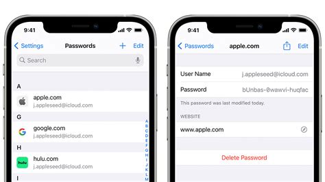 How to find saved passwords in iphone