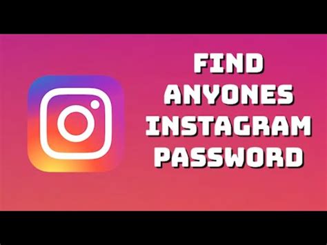 How to find someones Instagram Password 🔥🔥🔥🔥🔥🔥🔥 - YouTube