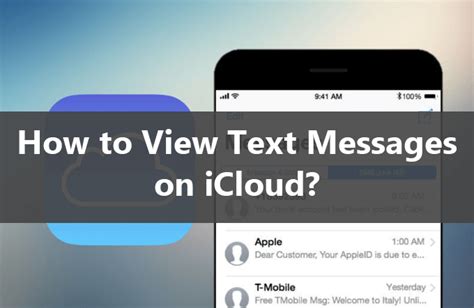 How to find text messages in icloud