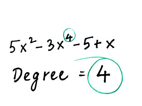 How to find the degree of a polynomial. Things To Know About How to find the degree of a polynomial. 