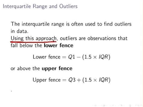 How to find upper and lower fence - Math Problems