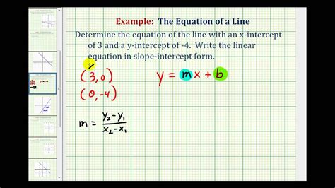 How to find y intercept given two points. ... given its gradient and its intercept on the y-axis; ... • find the equation of a straight line given two points lying on it; ... know the value of the y-intercept c ... 