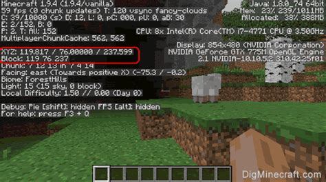 How to find your xyz in minecraft