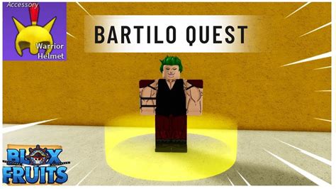 How to finish bartilo quest. We have the complete Blox Fruits map explained with all three seas and their islands. Here is how you can get to each one. ... When you have become level 850 and have completed the Bartilo quest, he can tell you about the Legendary Sword Dealer while he is spawed. If you have not completed the quest, he will just ask if you are new to the island. 