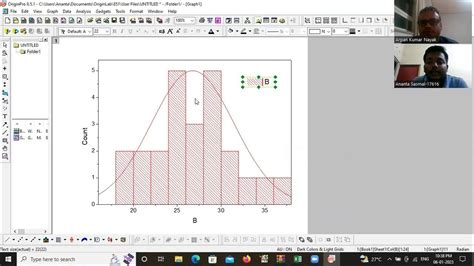 How to fit a histogram with a Gaussian distribution in Origin YouTube