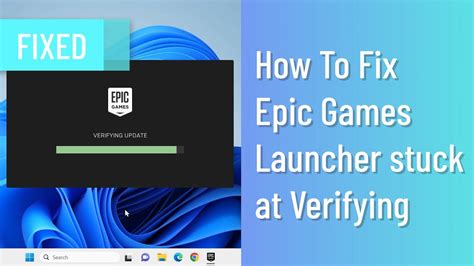 How to fix Epic Games Launcher stuck at Verifying! 100 Working! YouTube