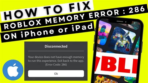 How to fix Roblox Error Code 286 on iPhone or iPad Device does not