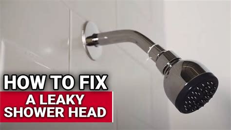 How to fix a leaky shower head. 3. Tighten Loose Connections. Using a tool like a wrench or pliers, check the connections for the shower arm and shower head. 4. Apply Plumber’s Tape to Prevent Leaks. Wrap the plumber’s tape around the threads of the shower arm to secure a leak-free seal when you reattach the shower head. 5. 