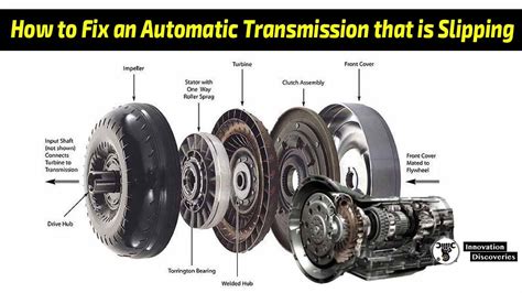 How to fix a slipping transmission. Worn bands can cause slipping and need to be adjusted or replaced by a skilled mechanic. Torque converter: This bad boy transfers the engine’s power to the transmission. A faulty torque converter can cause slipping and poor performance. Get your mechanic to check the torque converter and replace it if … 