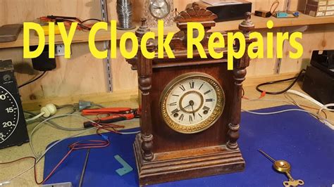 How to fix an antique mantel clock. Service & lubricating an ... - YouTube