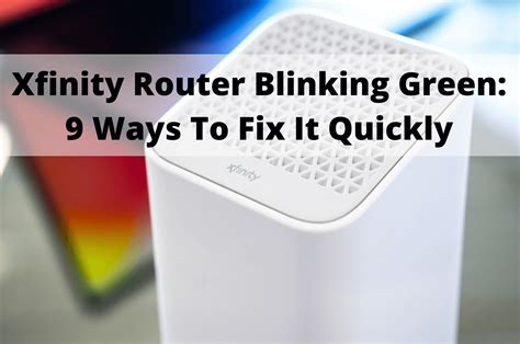 How to fix blinking green light xfinity.  Three days ago the internet stopp...
