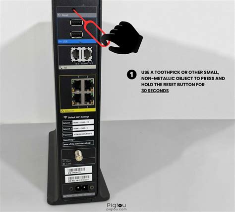 How to fix blinking yellow light on xfinity router.  A factory reset wipes any custom dat...