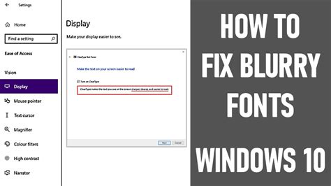 How to fix blurry fonts in Windows 10/11 Modern UI