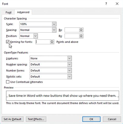 How to fix character spacing in justified text in Microsoft Word