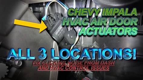 Do you have a clicking noise coming from behind your dash? If so it's most like a broken HVAC actuator. In this case I'm going to show you how to change the .... 